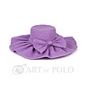 Лилава лятна дамска шапка Lola-0 снимка