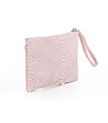 Розова кожена чанта тип клъч Palmira-2 снимка
