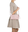 Розова кожена чанта тип клъч Palmira-4 снимка