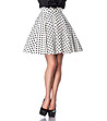 Клоширана бяла пола на черни точки Jelly-0 снимка
