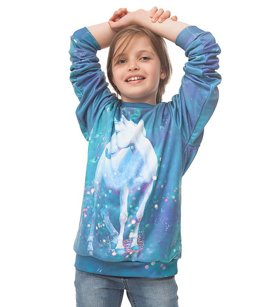 Детска блуза с принт Unicorn снимка
