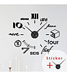Декоративен стикер за стена Нестандартен часовник-1 снимка