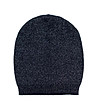 Дамска плетена шапка в тъмносиньо Negra-0 снимка