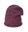 Unisex плетена шапка с вълна в червен меланж Jaci-0 снимка
