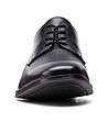 Черни мъжки обувки от естествена кожа Gilman за широко стъпало-3 снимка