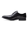 Черни мъжки обувки от естествена кожа Gilman за широко стъпало-4 снимка
