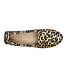 Дамски мокасини от естествена кожа с леопардов принт с косъм Leopard-1 снимка