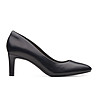 Черни дамски обувки от естествена кожа Calla Rose-2 снимка