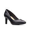 Черни дамски обувки от естествена кожа Calla Rose-3 снимка