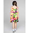 Двупластова детска рокля с принт Sweets-1 снимка