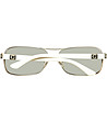 Мъжки слънчеви очила със сребристи рамки-2 снимка