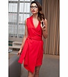 Червена рокля с елегантен дизайн-0 снимка