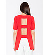 Червена дамска блуза с ефектен гръб Berta-0 снимка