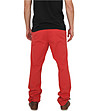 Червен мъжки памучен панталон Chino-1 снимка