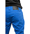 Памучен мъжки панталон в синьо Dustin-2 снимка