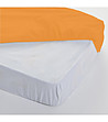 Оранжев памучен чаршаф с ластик 180x200 см-0 снимка