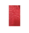 Дълга червена рокля с флорални мотиви-3 снимка