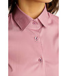 Розова дамска памучна риза Falia-3 снимка