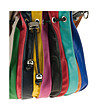 Многоцветна кожена дамска чанта Amelia-2 снимка