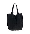 Черна дамска чанта от естествена кожа Amanda-1 снимка