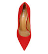 Червени велурени дамски обувки Elsie-1 снимка