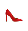 Червени велурени дамски обувки Elsie-2 снимка