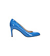 Сини лачени дамски кожени обувки Nanny-2 снимка