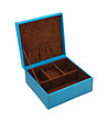 Кутия за бижута в синьо с декорация сърца Galaxy-0 снимка