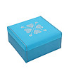 Кутия за бижута в синьо с декорация сърца Galaxy-1 снимка