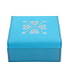 Кутия за бижута в синьо с декорация сърца Galaxy-3 снимка