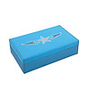 Синя кутия за бижута с декорация звезда Degas-1 снимка