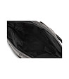 Дамска кожена чанта за рамо в черно-1 снимка