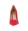 Кожени дамски лачени обувки в червено Avelia-3 снимка