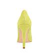Велурени дамски обувки в цвят лайм Avelia-4 снимка