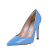 Лачени дамски обувки в синьо Avelia-1 снимка