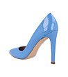 Лачени дамски обувки в синьо Avelia-2 снимка
