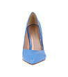 Кожени лачени дамски обувки в синьо Avelia-3 снимка