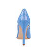 Кожени лачени дамски обувки в синьо Avelia-4 снимка