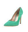 Зелени дамски велурени обувки Avelia-1 снимка