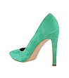 Зелени дамски велурени обувки Avelia-2 снимка
