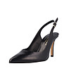 Кожени дамски черни обувки Helena-1 снимка