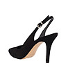 Дамски черни велурени обувки Helena-2 снимка