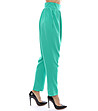 Зелен дамски панталон-3 снимка
