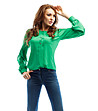 Зелена дамска блуза Genadia-0 снимка