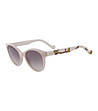 Дамски слънчеви очила в цвят слонова кост с принт Daisy-0 снимка