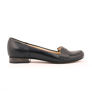 Дамски черни обувки от естествена кожа Oliana снимка