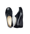 Кожени черни дамски обувки с декорация Margo-1 снимка