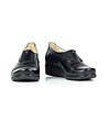 Кожени черни дамски обувки с декорация Margo-3 снимка