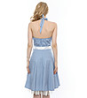 Синя рокля на бели точки Daneta-1 снимка