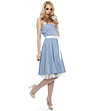 Синя рокля на бели точки Daneta-3 снимка